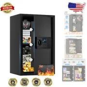 Large Fireproof & Waterproof Safe Box with Digital Keypad - 3.2 Cuft Capacity