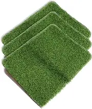 TOYANDONA 3Pcs Artificial Grass Door Mat Non Slip Outdoor Rug for Entryway Balcony Garden Pet Use Artificial Turf Mat for Versatile Decoration