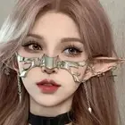 Fashion Jewelry CyberPunk Mask Dance Masks Party Supplies Liquid Masquerade
