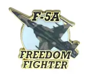 F-5A Freedom Fighter Jet Plane 1 1/2 inch Hat or Lapel Pin EE62299 F8D7X