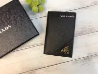 在飛比找Yahoo!奇摩拍賣優惠-《真愛名牌精品》PRADA 2MC101 黑尼龍金字LOGO