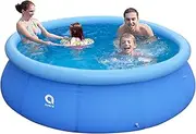 Inflatable Top Ring Swimming Pool, Blue (10ft x 30in)