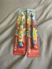 Colgate Pokemon Extra Soft Kids Toothbrush 2-Pack with Suction Cup Holder