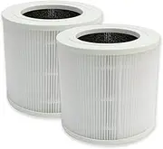 PUREBURG SAPF0900 Replacement True HEPA Filter Compatible with Sunbeam SAP0900WH Simply Fresh Air Purifier,2-Pack H13 3-Stage Filtration