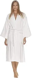 [BOCA BT TERRY] Womens Terry Cloth Bathrobe by Boca Terry, Cotton Spa Robes, Plush Hotel Bath Robe, M/L, 2X, 4X