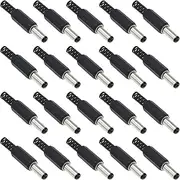 VGOL 20Pcs DC Male Connector Replacement Jack Coaxial Connector Adapter Stereo Headphone Socket Electrical Accessories for Small Electronics Projects