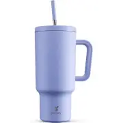 Meoky 40oz Tumbler with Handle and Straw in Lilac