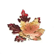 [nobrand] COLORFUL BLING Thanksgiving Brooch Pin,Autumn Fall Leaves Brooch Pin,Maple Leaf Lapel Pin, Thanksgiving Jewelry Accessory Gifts Decoration, Metal