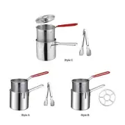 Deep Frying Pot Wear Resistant Cookware for Camping Steaming Boiling Baking