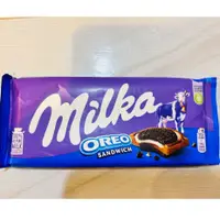 在飛比找蝦皮購物優惠-【熱銷】Milka OREO三明治餅乾牛奶巧克力 妙卡奧利奧