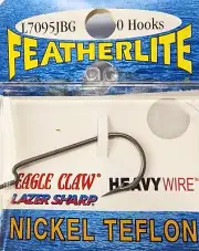 Eagle Claw Featherlite Hooks L7095JBG 3 Packs CHOOSE SIZE