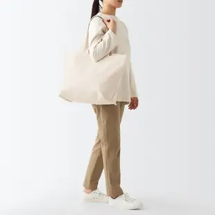 【MUJI 無印良品】帆布雙把手托特包 原色