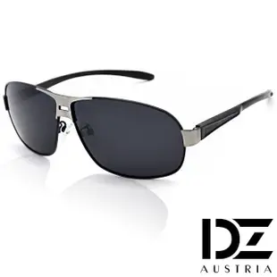 【DZ】UV400防曬偏光太陽眼鏡墨鏡-悍將個性 輕盈鋁鎂鏡架(酷黑系)