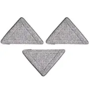 3 Pcs Microfiber Triangle Replacement Mop Pads Head Strong Decontamination