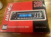 DUAL XD6210 AM/FM CD RECEIVER CAR STEREO NEW W/ DETACHABLE FACE ELECTRONICS. New