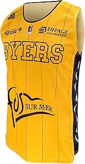 [FOS Provence Basket] Unisex Children's Fos Provence Maillot Officiel Domicile 2019-2020 Fos Provence Official Home Jersey 2019-2020 Yellow