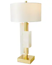 Global Views Posh Block Table Lamp