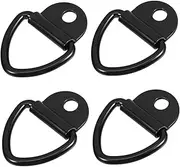 4pcs Fixed Hanging Buckle Hook Lanyard Sliding Door Knob Anchor Hook Car Shelf Cars Hole- Knob Trailer Car Pressure Relief Valve Air Compressor Retro Knob Carbon Steel Black
