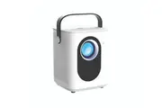 Laser 1080P Cube Projector with Android TV and 120 Inch Screen White