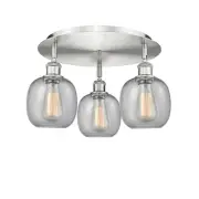 Innovations Lighting 516-3C-10-18 Belfast Flush Belfast 3 Light - Nickel