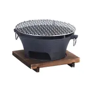 SOGA Large Cast Iron Round Stove Charcoal Table Net Grill