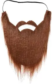 ａ aternee Santa Beard Mustaches Xmas Santa Claus Beard Fake Gnome Beard for Adult Kids, Brown