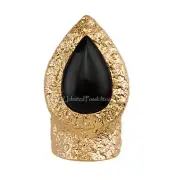 NEW SAMANTHA WILLS Bardot Bohemia Ring Black Agate Gold Small Medium Tags Pouch
