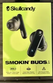 Skullcandy Smokin' Buds XT True Wireless in-Ear Earbuds True Black Brand New