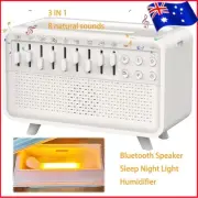 White Sound Box,White Noise Night Light Humidifier with Rain Soothing Sounds