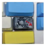 Custom Made Handmade Resin 1.5utab 1.75u Koi Fish Lotus Keycap MK Mechanical
