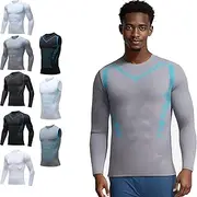 [Generic] Vitrumite Compression Shirt, Vitrumite Long Sleeve Shirt Men, Quick-Drying Breathable Slim Fit Training Clothing