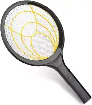 Electric Fly Swatter Fly Killer Bug Zapper Racket for Indoor and Outdoor 2AA Bat