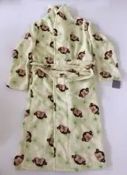Charlotte Women's Plush Robe Size S Silly Monkeys Full Length
