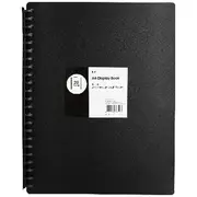 Keji Display Book A4 20 Pocket Refillable Light Weight Black