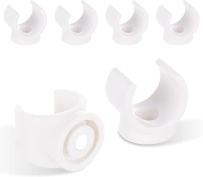 100 Pcs 3/4” PEX Pipe Clips, 20Mm Diameter White PVC Pipe Clamps, U Hook PEX Pip