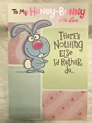 Hallmark Easter Greeting Card- "To My Honey-Bunny With Love" NEW(A12)