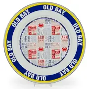 Golden Rabbit Old Bay 12.5" Enamelware Charger Serving Plate
