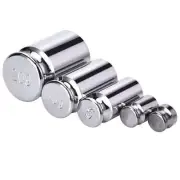 New 5pcs/set Plating Calibration Gram Scale Weight Silver For Digital X4L5