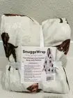 New Snuggs Wrap Cozy Plush Dog Printed Blanket Chocolate Labrador NWT Gift