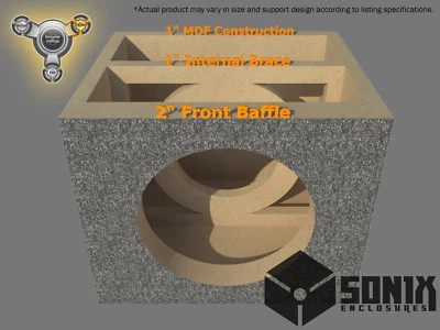 STAGE 3 - SEALED SUBWOOFER MDF ENCLOSURE FOR MTX 7512 SUB BOX