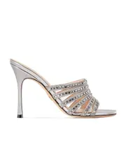 Dior Gem Heeled Slide 39.5 Gray