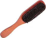 Ipetboom Boar Bristle Hair Brush, 1 Piece Hair Brush Bristle Beech Comb with Handle, Beauty Tool Hairbrush for Thin or Thick, Hairstyling Comb for Men