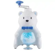 Pearl Metal Manual Fluffy Shaved Ice Maker Ｗhite Polar Bear Kakigori Snow Cone
