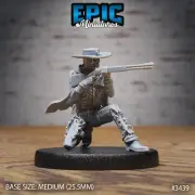 Undead Gunslinger B by Epic Miniatures RPG D&D Pathfinder 3D Print