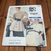 Vogue 2029 Vintage Vogue Career Sewing Pattern Tunic, Skirt Size 12-14-16 UNCUT