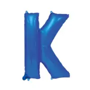 Royal Blue K Alphabet Foil Balloon 86cm Birthday Party Decor Supplies AUS Stock