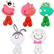 STOBAZA 5pcs Cartoon Animal Toothbrush Holder for Boy Girl Wall Mount Suction Cup Bathroom Organizer Random Styles Fun and Functional Boy Girl Toothbrush Holder
