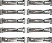 Folpus 10Pcs Gutter Hangers 5 inch Easy Install Accessories Heavy Duty Metal Fix Sagging Rain Gutters Gutter Guard Bracket Clips