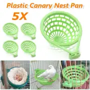 14cm 5Pcs Plastic Canary Nest Pan For Parrots Nesting Canaries Finches Cage Eggs