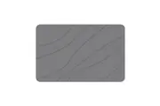 New Oriental Hard Diatomite Bath Mat (Lines) 60x39CM Quick Absorption Anti-Bacterial - Dark Grey